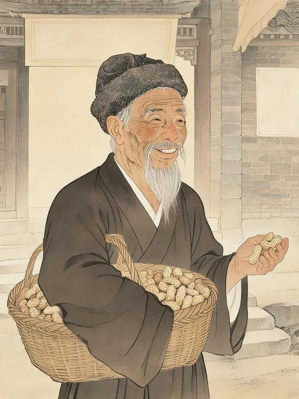 卖花生的